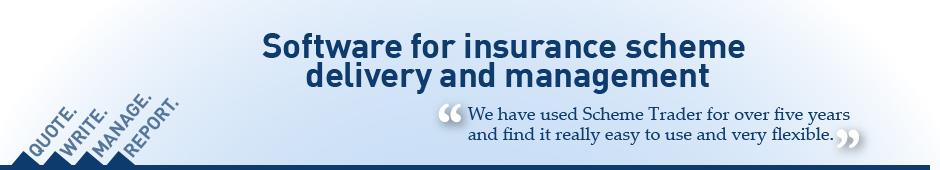 Software for insurance scheme delivery and management